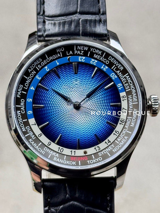 Brand New SeaGull World Timer Blue Dial Automatic Watch