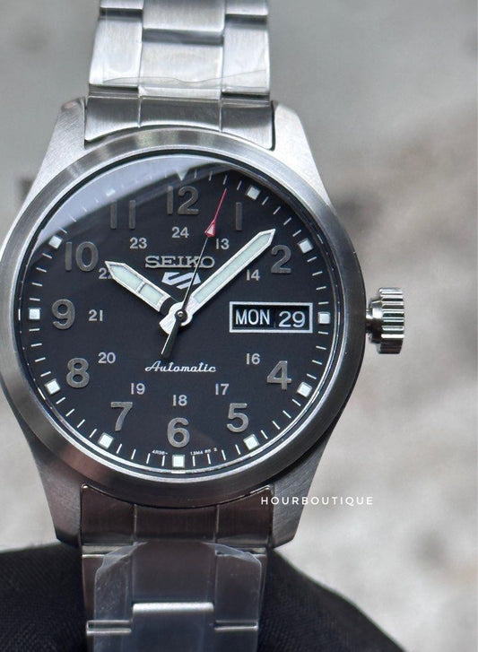 Brand New Seiko 5 36mm Mid Size Black Dial FieldWatch Automatic SRPJ81K1