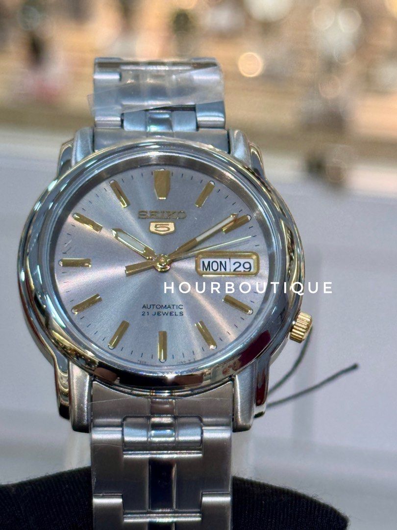 Brand New Seiko 5 Automatic 37mm Grey Dial Watch SNKK67K1