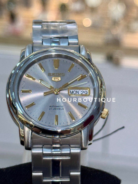 Brand New Seiko 5 Automatic 37mm Grey Dial Watch SNKK67K1