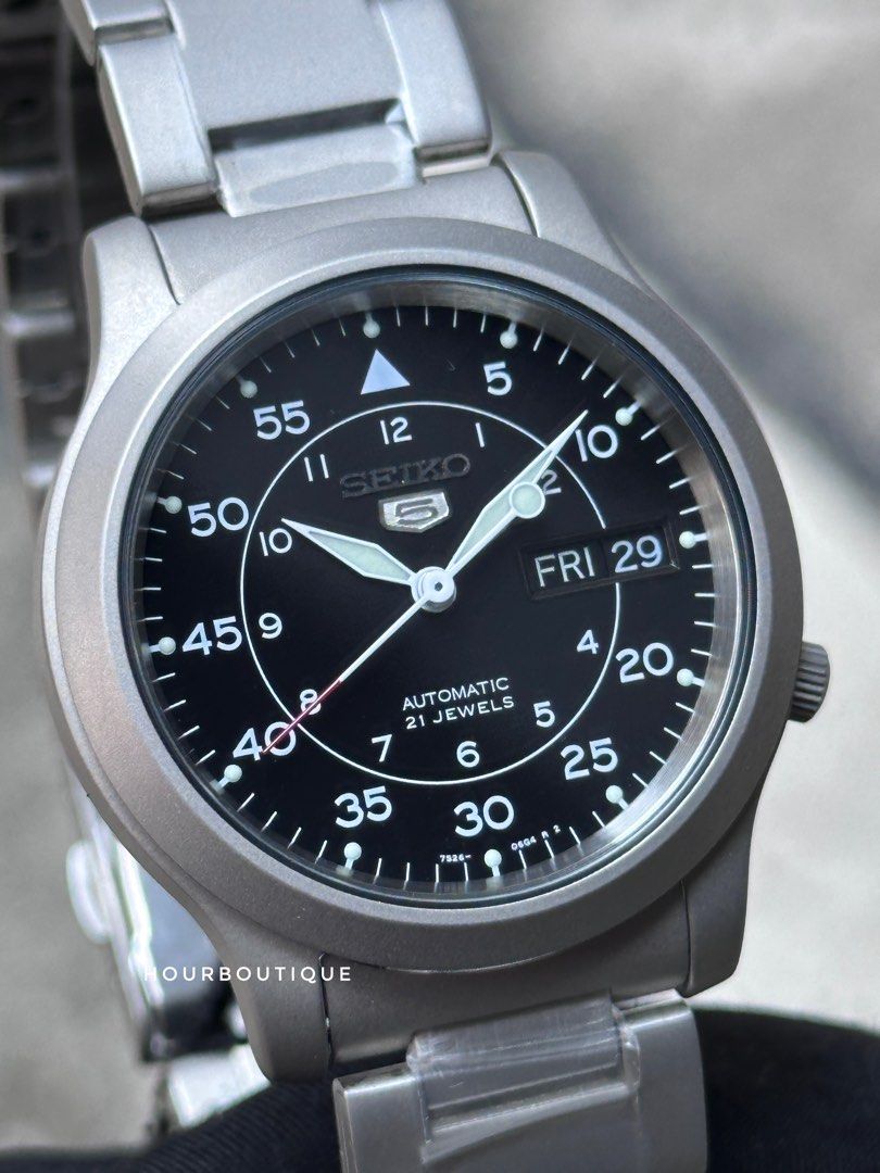 Brand New Seiko 5 Automatic Field Watch 37mm SNK809K1