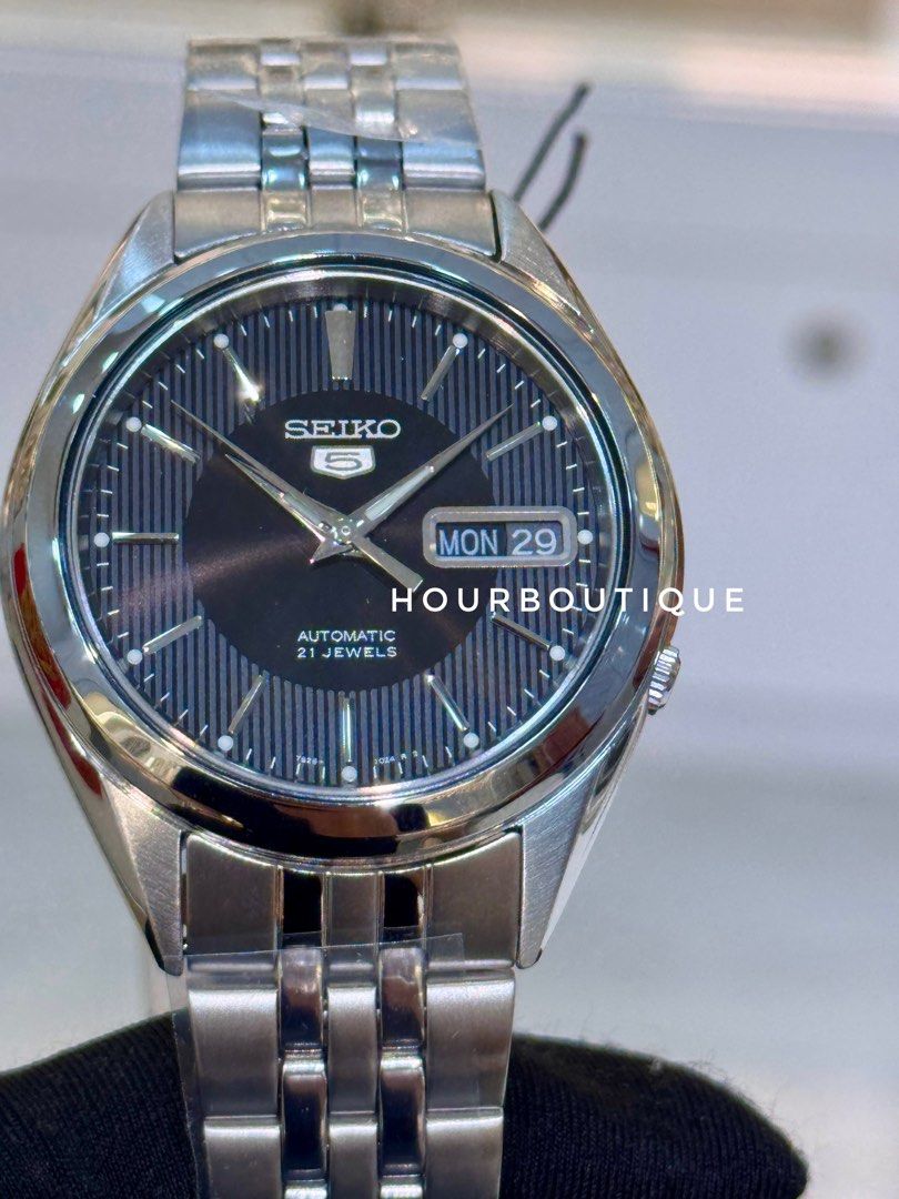 Brand New Seiko 5 Black Dial 37mm Automatic Watch SNKL23K1