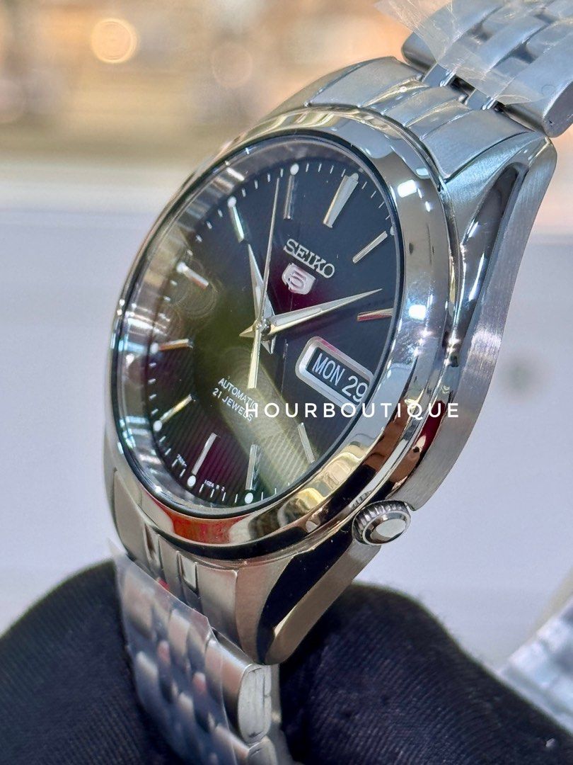 Brand New Seiko 5 Black Dial 37mm Automatic Watch SNKL23K1
