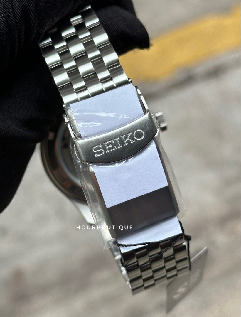 Brand New Seiko 5 Black Dial Explorer Automatic GMT Watch SSK023K1