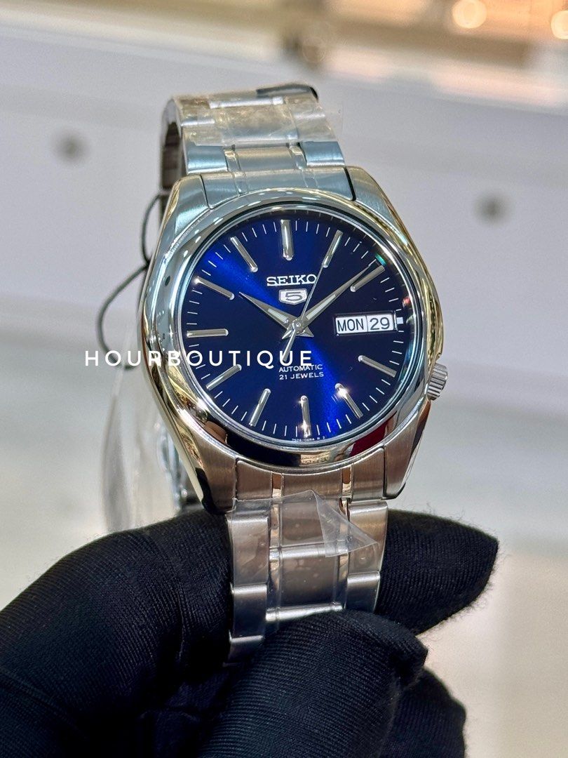 Brand New Seiko 5 Blue Dial 37mm Automatic Watch SNKL43K1