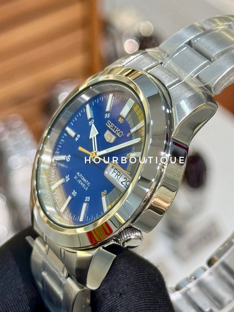 Brand New Seiko 5 Blue Dial 37mm Automatic Watch SNKK27K1