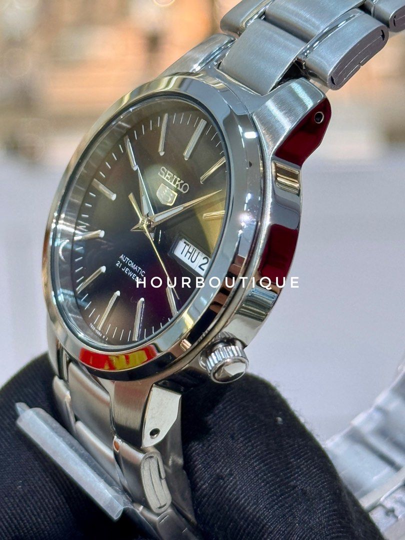Brand New Seiko 5 Blue Sunburst Dial 37mm Automatic Watch SNKA05K1