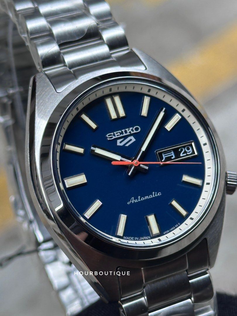 Brand New Seiko 5 Classics Blue Dial Made In Japan Automatic Watch SBSA253 SRPK87K1