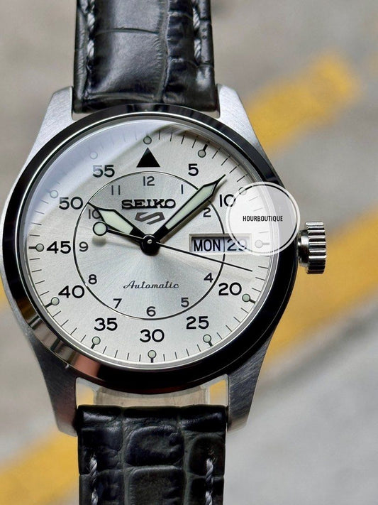 Brand New Seiko 5 Cream SunRay Dial 36mm Automatic Watch SRPJ87K1