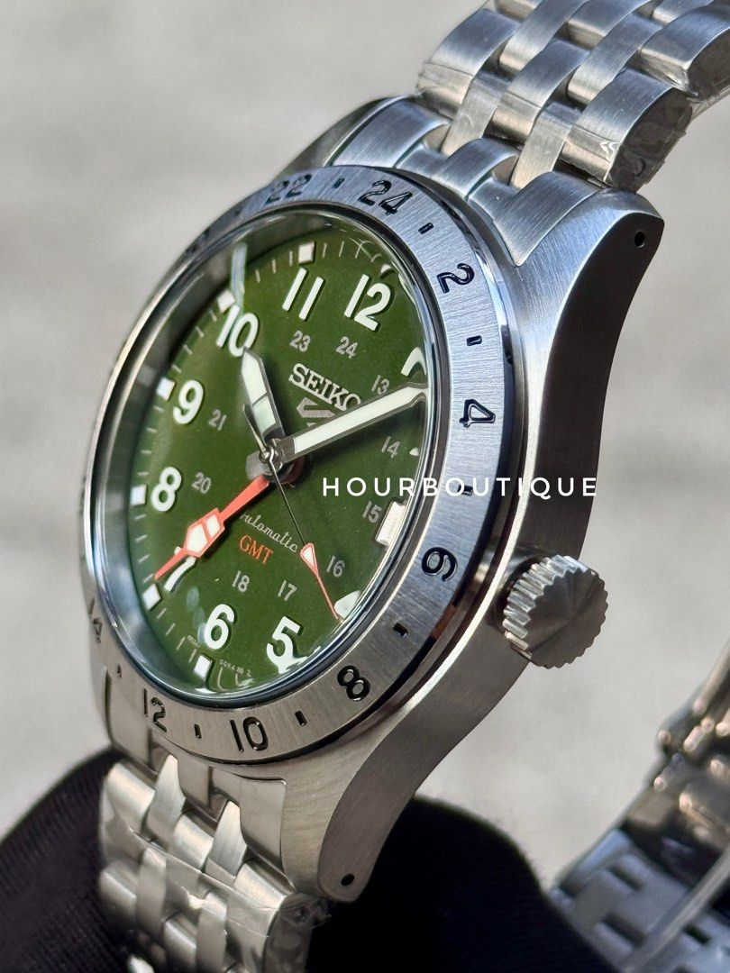 Brand New Seiko 5 GMT Green Dial FieldWatch HBD001K1