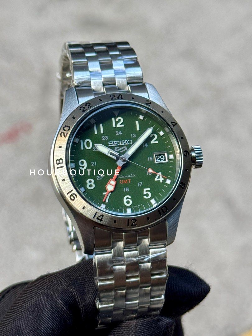 Brand New Seiko 5 GMT Green Dial FieldWatch HBD001K1