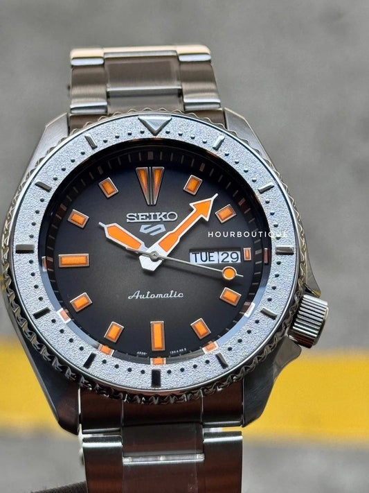 Brand New Seiko 5 Hertiage Divers Orange Index Automatic Watch SRPL47K1