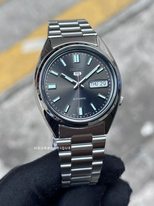 Brand New Seiko 5 Iconic Grey Dial Automatic Watch SNXS79K1