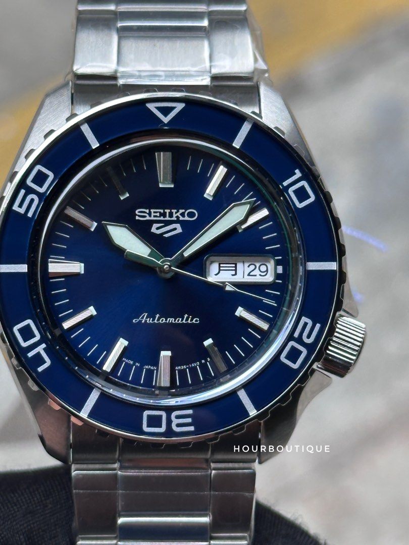 Brand New Seiko 5 Made In Japan Version Blue Dial Automatic Watch SBSA259 SRPK97K1
