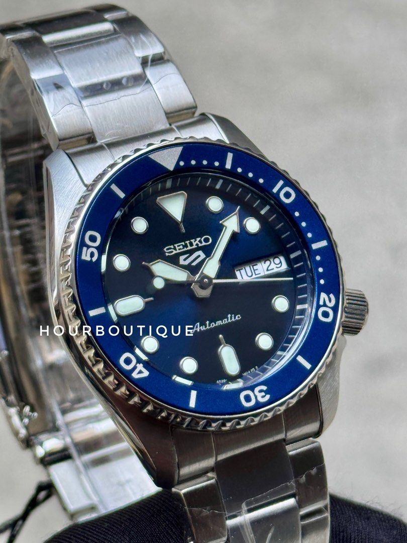 Brand New Seiko 5 Mid Size 38mm Blue Dial Automatic Watch SRPL77K1