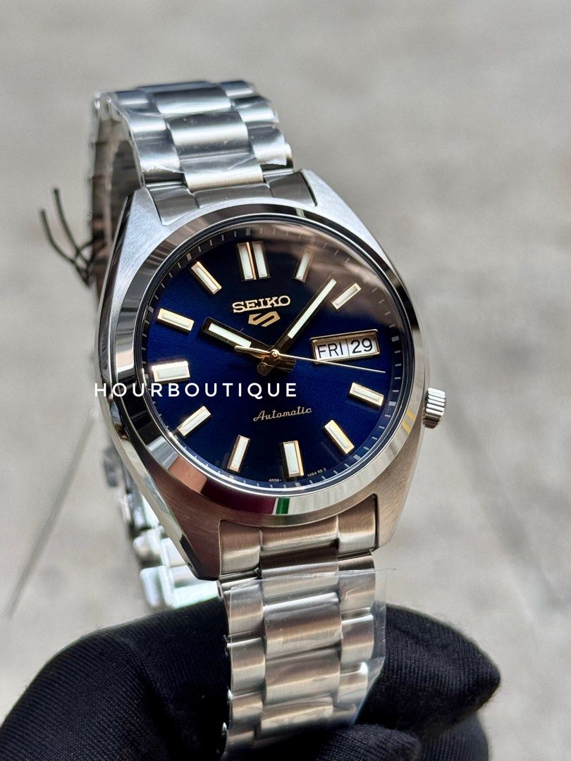 Brand New Seiko 5 Mid Size Blue Dial Automatic Watch SRPL55K1