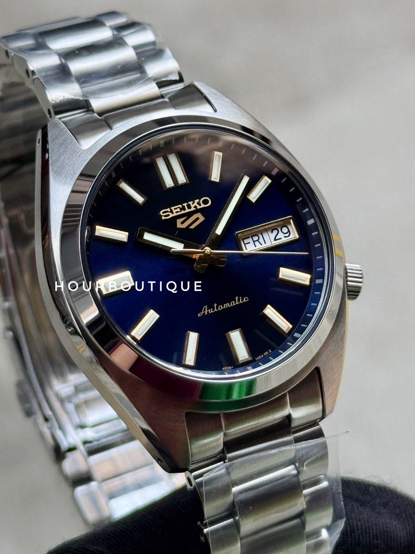 Brand New Seiko 5 Mid Size Blue Dial Automatic Watch SRPL55K1