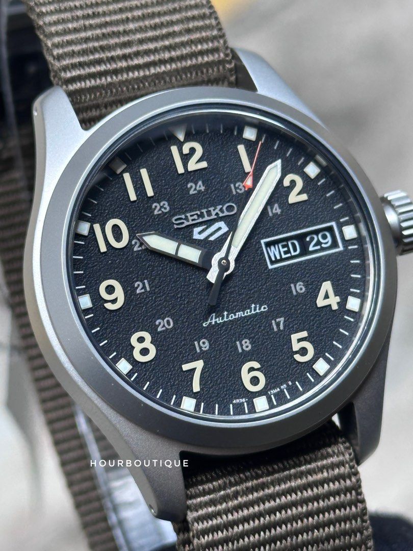 Brand New Seiko 5 Olive Green Dial 36mm Automatic Watch SRPJ85K1