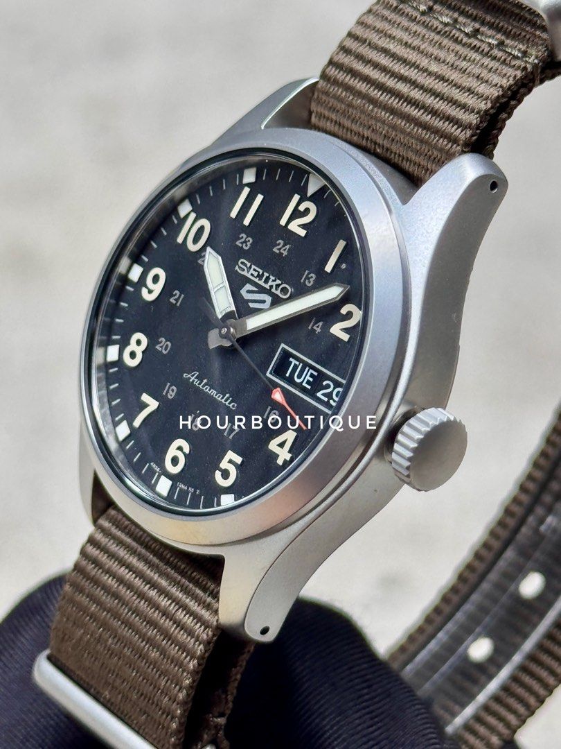 Brand New Seiko 5 Olive Green Dial 36mm Automatic Watch SRPJ85K1