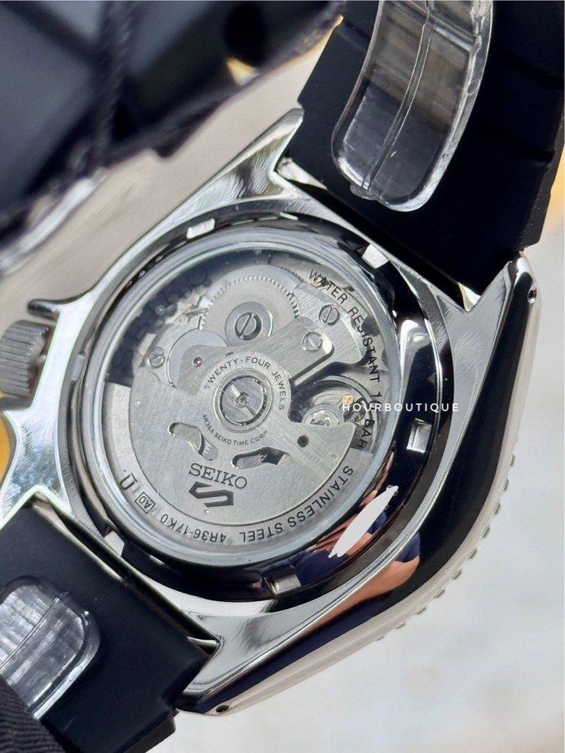 Brand New Seiko 5 Orange Dial Automatic Watch SRPL89K1