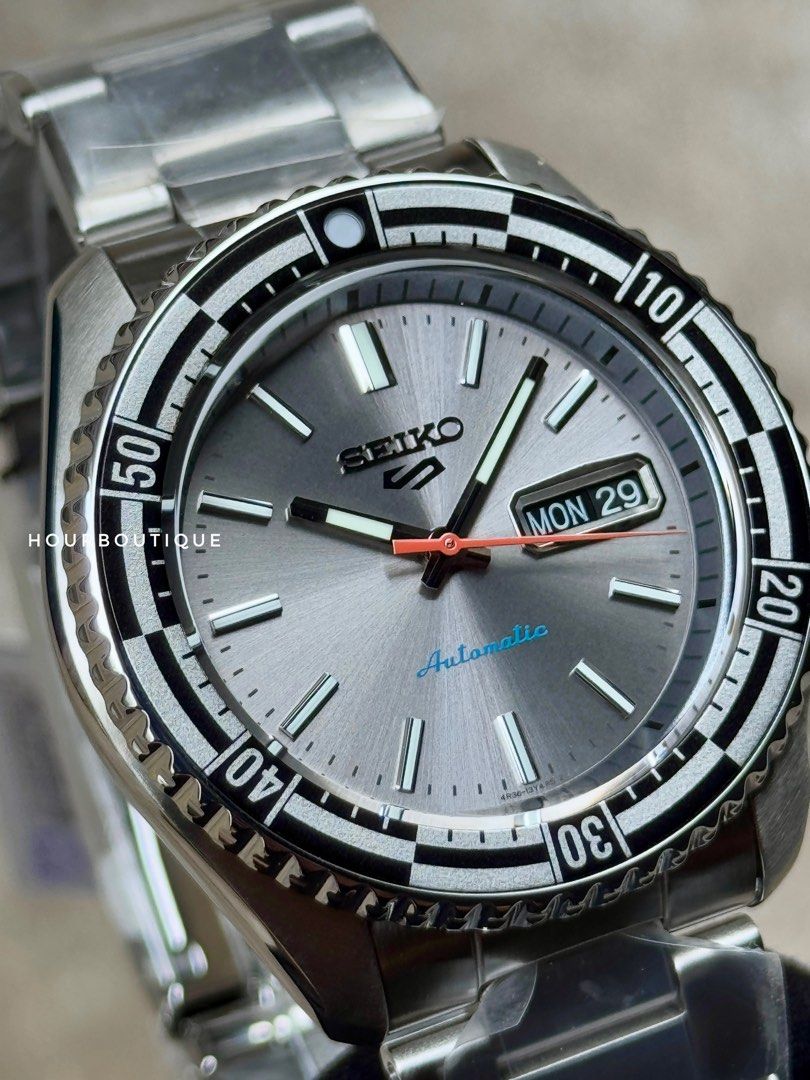Brand New Seiko 5 Retro Re-Issue Automatic Silver Dial Watch SRPK09K1