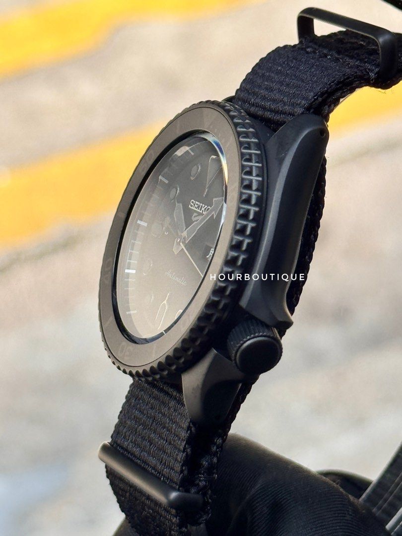 Brand New Seiko 5 Stealth , Made In Japan Version Automatic Watch SRPD79K1 SBSA025