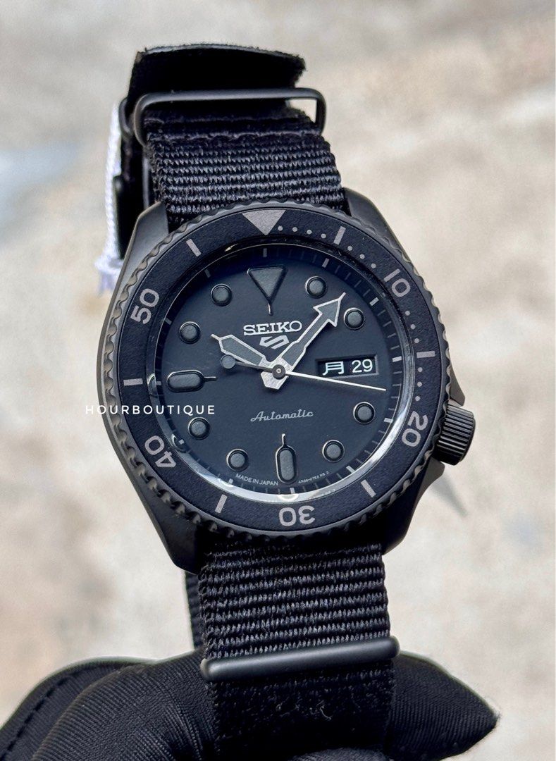 Brand New Seiko 5 Stealth , Made In Japan Version Automatic Watch SRPD79K1 SBSA025