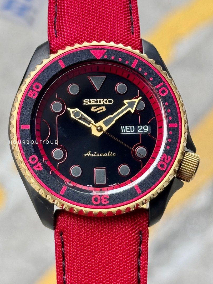 Brand New Seiko 5 Street Figher Ken Series , Automatic Watch SRPF20K1