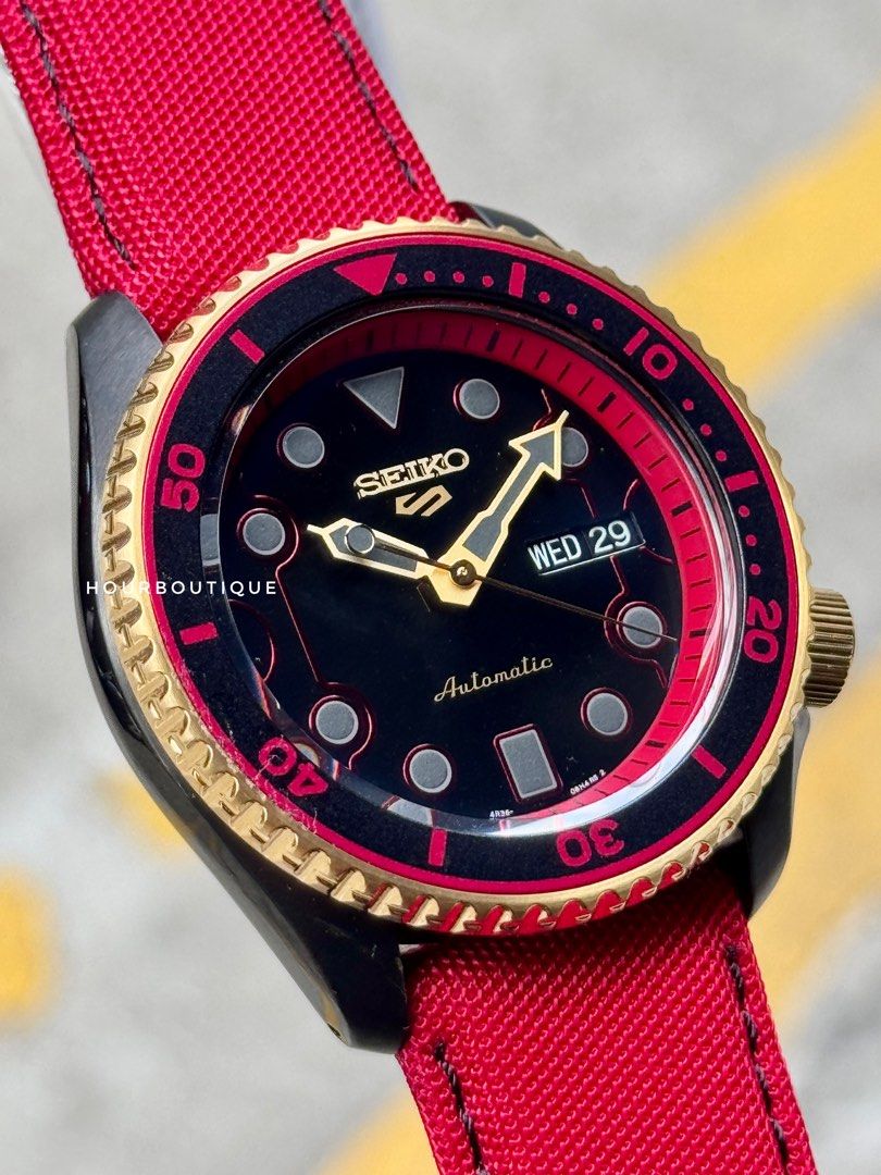 Brand New Seiko 5 Street Figher Ken Series , Automatic Watch SRPF20K1