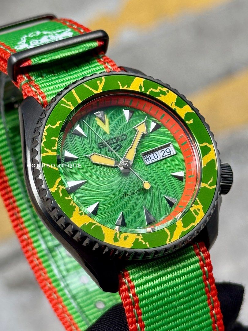 Brand New Seiko 5 Street Fighter Blanka Edition Automatic Watch SRPF23K1