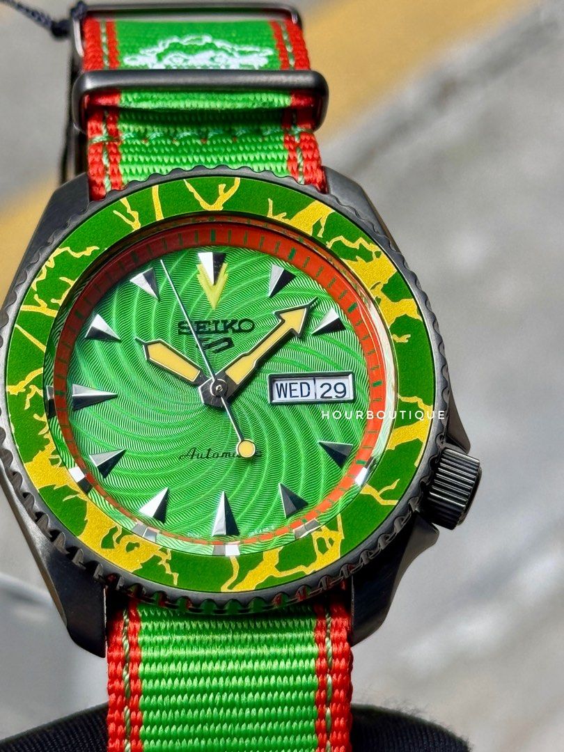 Brand New Seiko 5 Street Fighter Blanka Edition Automatic Watch SRPF23K1