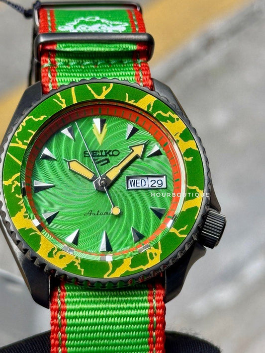 Brand New Seiko 5 Street Fighter Blanka Edition Automatic Watch SRPF23K1