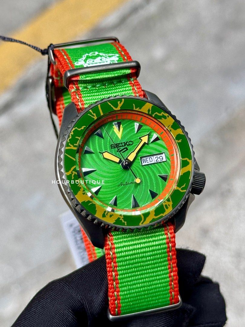 Brand New Seiko 5 Street Fighter Blanka Edition Automatic Watch SRPF23K1