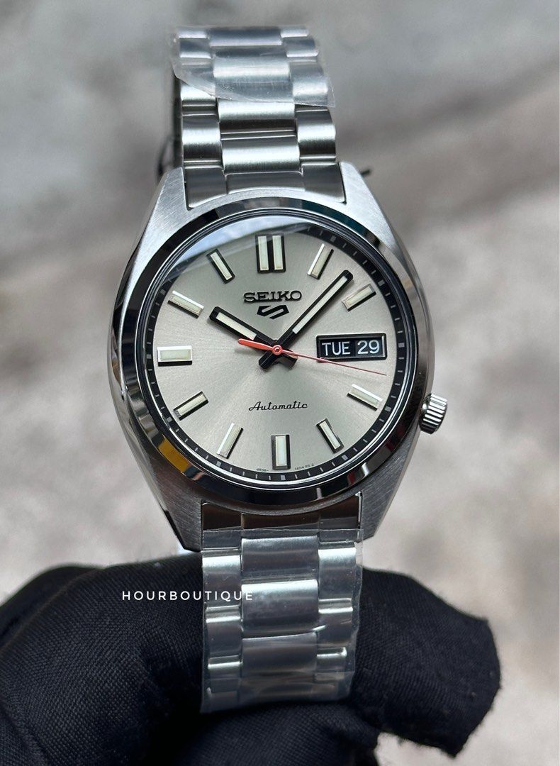 Brand New Seiko 5 Vintage Reissue Cream Dial Automatic Watch SRPK91K1