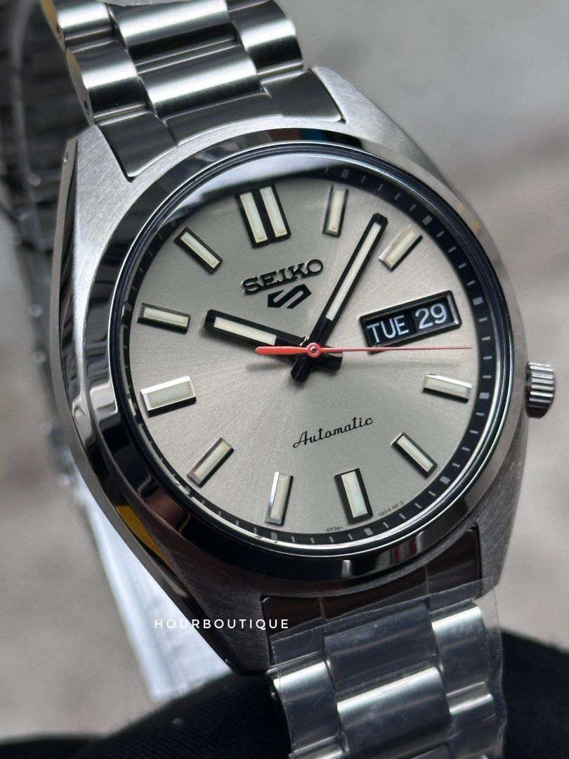 Brand New Seiko 5 Vintage Reissue Cream Dial Automatic Watch SRPK91K1