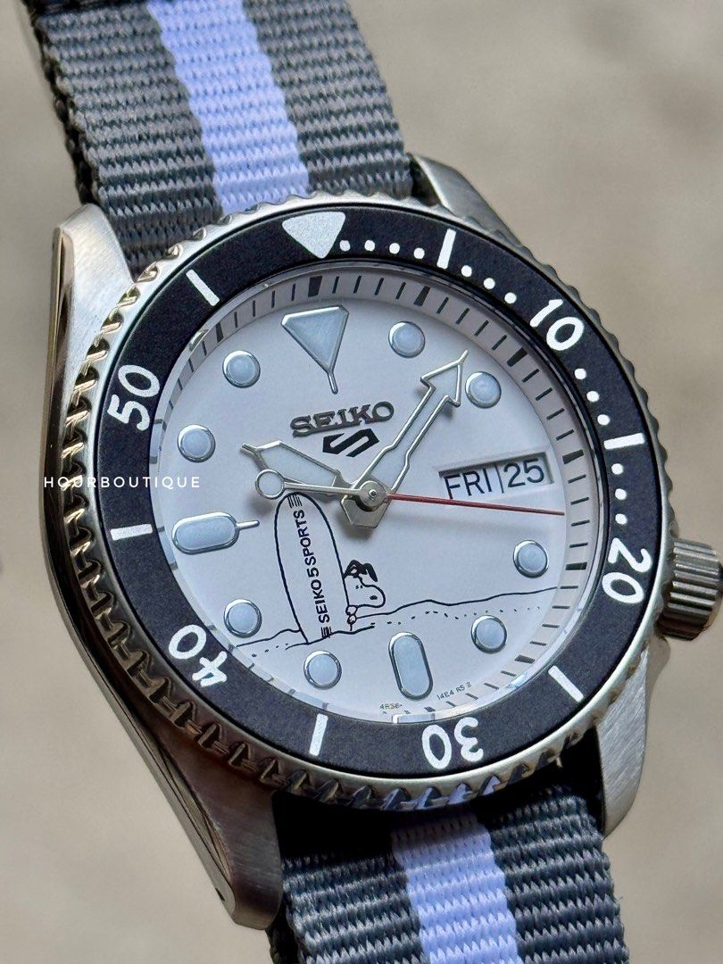 Brand New Seiko 5 X Snoopy Collaboration, Automatic Watch SRPK25K1