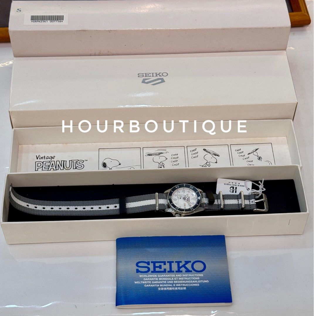 Brand New Seiko 5 X Snoopy Collaboration, Automatic Watch SRPK25K1