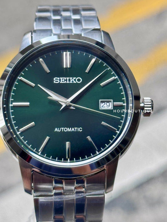 Brand New Seiko Automatic Green Sunburst Dial Watch SRPH89K1
