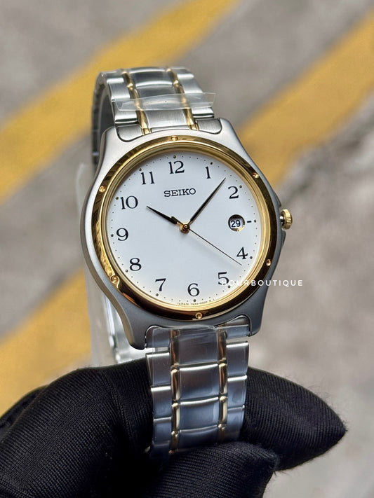 Brand New Seiko Japan Exclusive 36mm Quartz White Dial Watch SCXA028