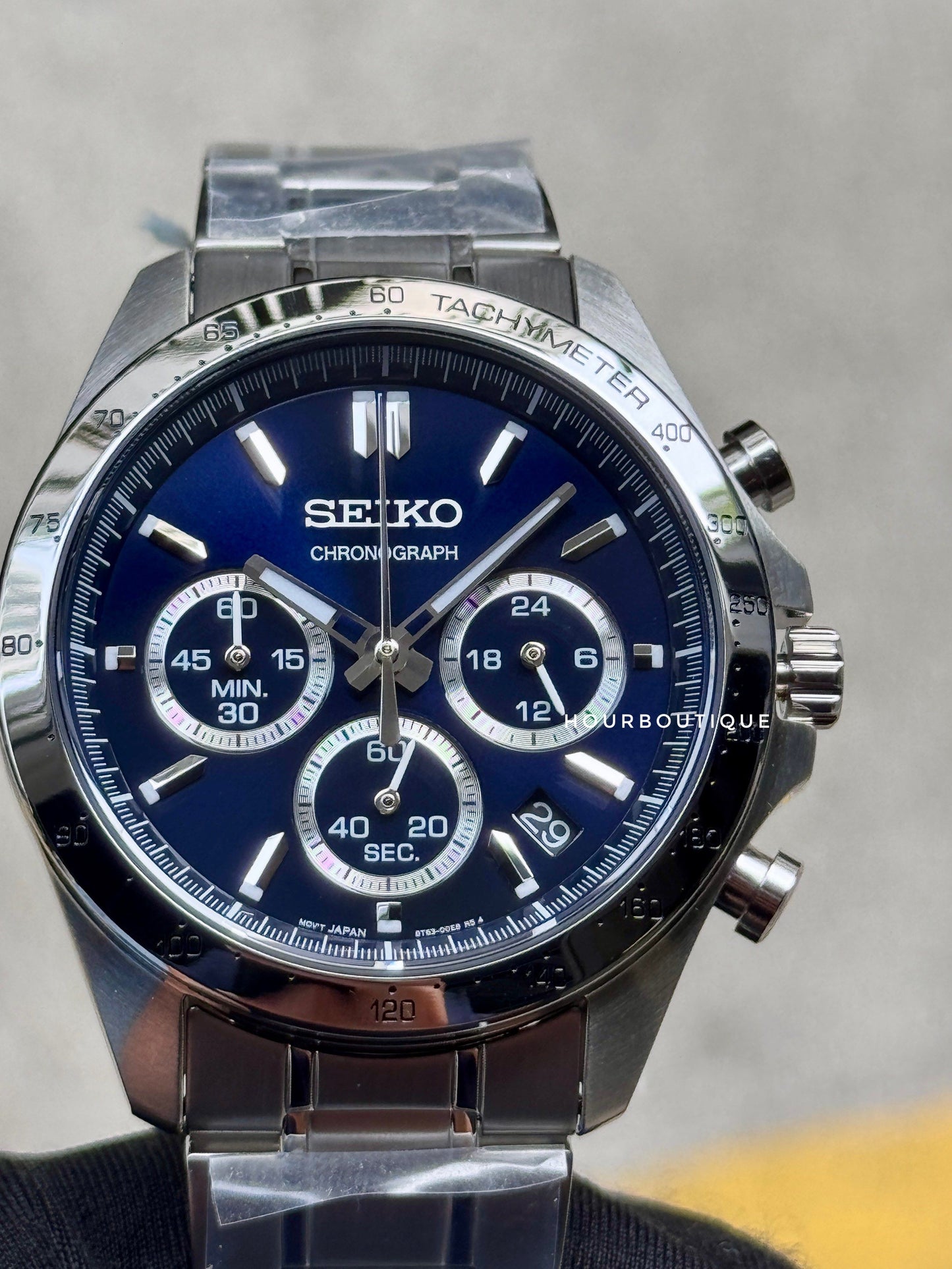 Brand New Seiko Japan Exclusive Blue Dial Quartz Chronograph Watch SBTR011