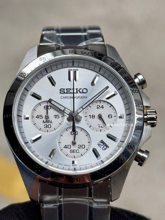 Brand New Seiko Japan Exclusive Silver Dial Quartz Chronograph Watch SBTR009
