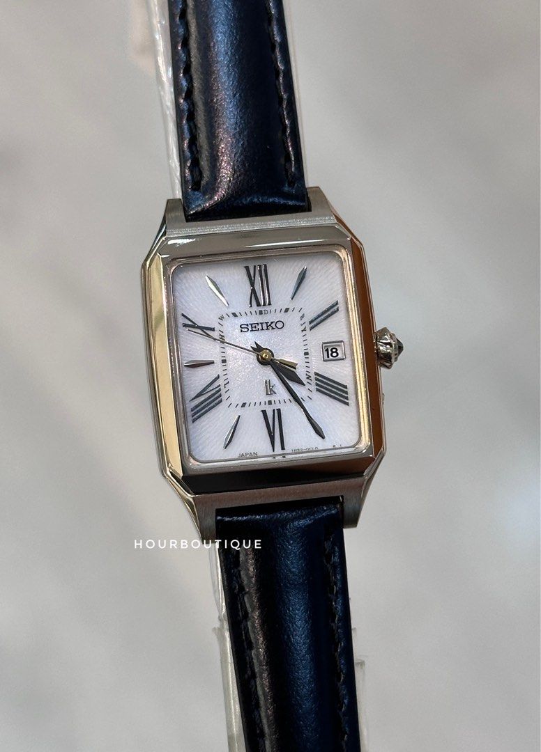 Brand New Seiko Lukia Tank Solar Powered Lady’s Dress Watch GOLD PVD case SSVW212
