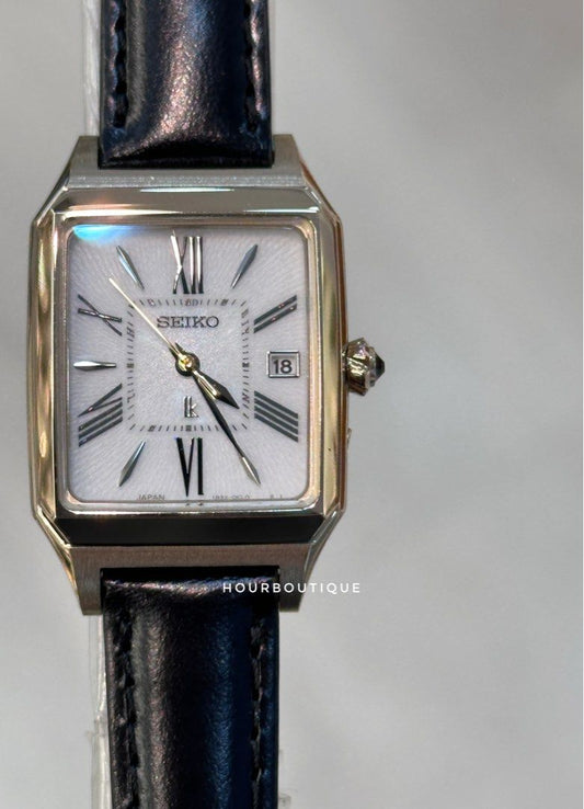 Brand New Seiko Lukia Tank Solar Powered Lady’s Dress Watch GOLD PVD case SSVW212