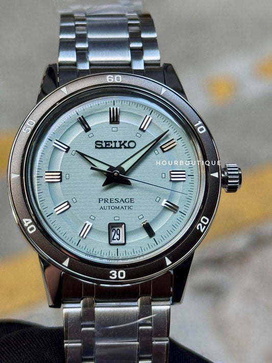 Brand New Seiko Presage 60s Re-Issue Apple Green Dial Automatic Watch SRPL71J1