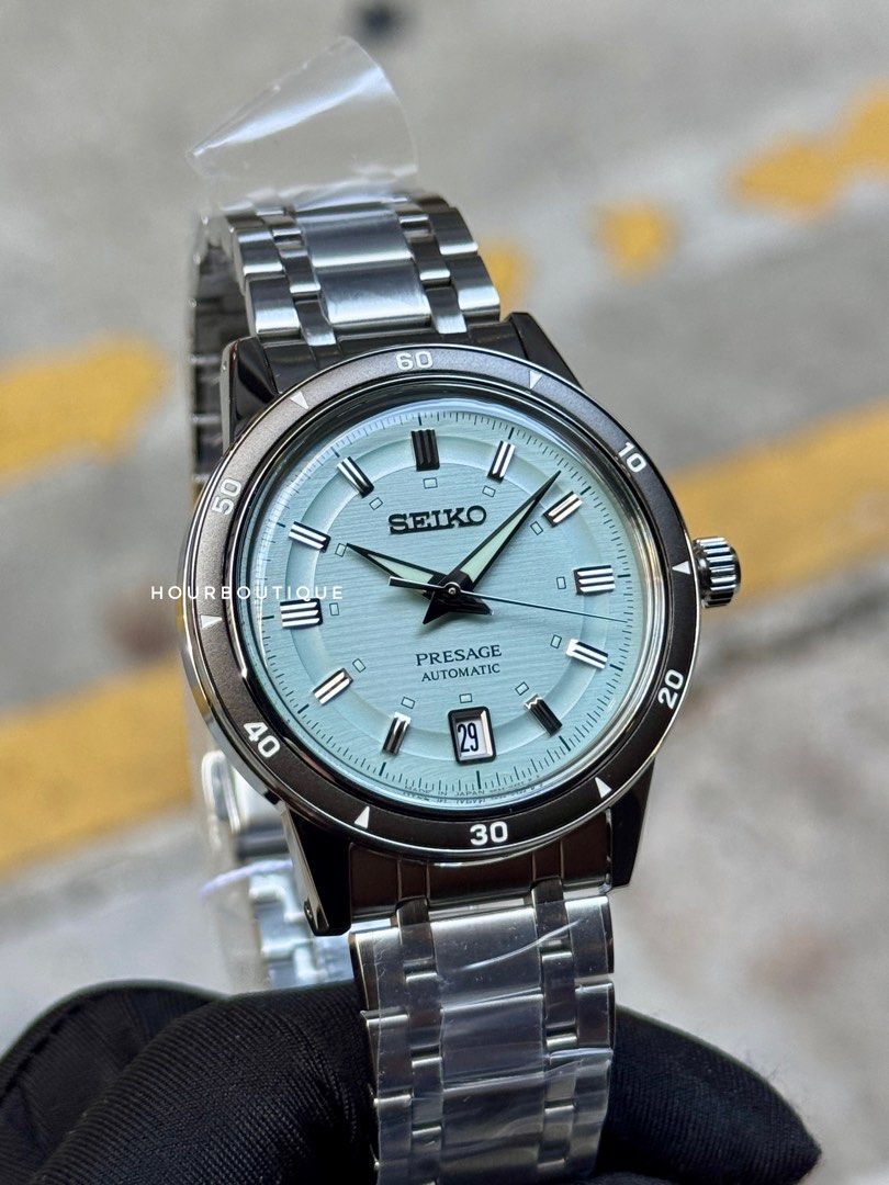 Brand New Seiko Presage 60s Re-Issue Apple Green Dial Automatic Watch SRPL71J1