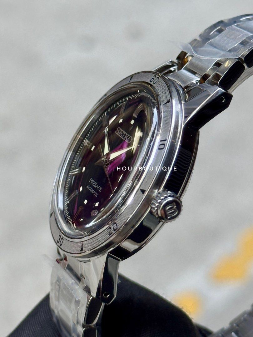 Brand New Seiko Presage 60s Re-Issue Dark Blue Dial Automatic Watch SRPL07J1