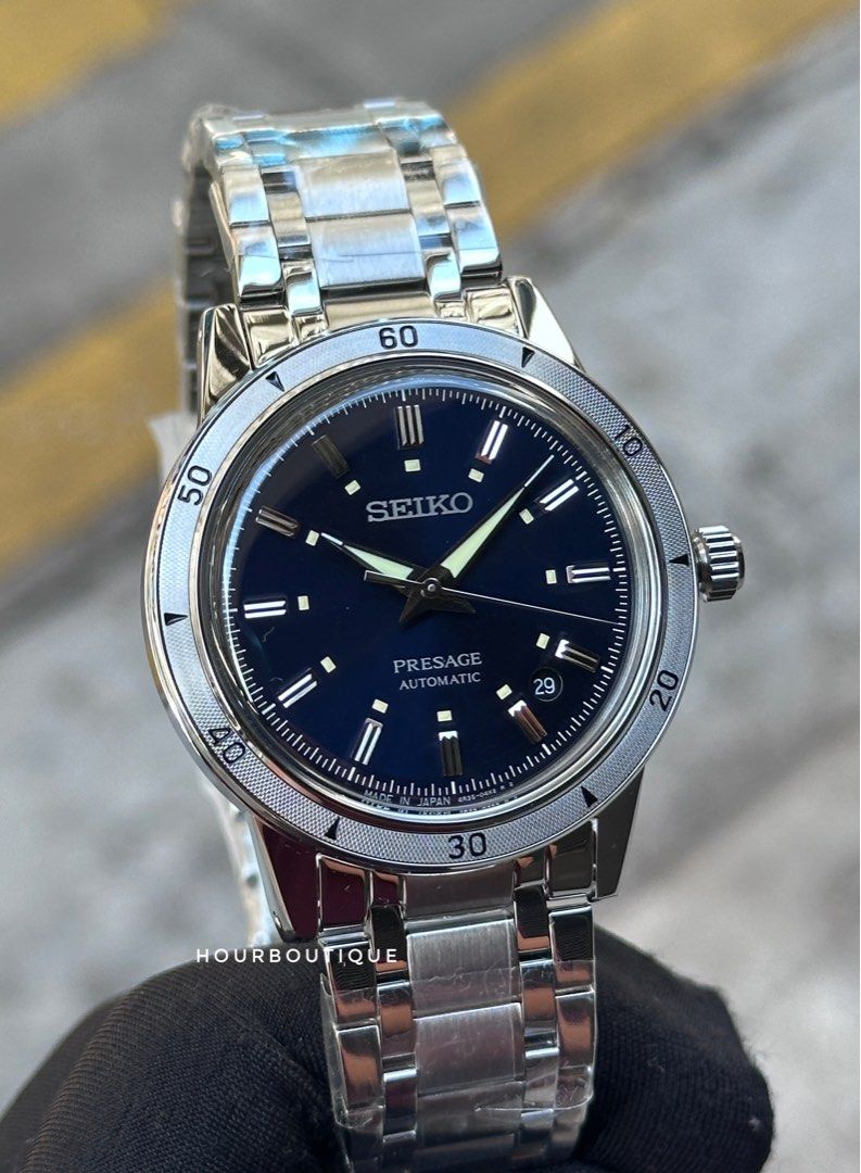 Brand New Seiko Presage 60’s Style Blue dial Mens Automatic Watch SARY147 S$568