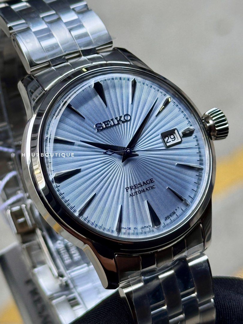 Brand New Seiko Presage Blue Cocktail Time Automatic Watch SRPE19J1