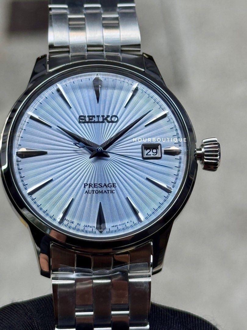 Brand New Seiko Presage Blue Cocktail Time Automatic Watch SRPE19J1