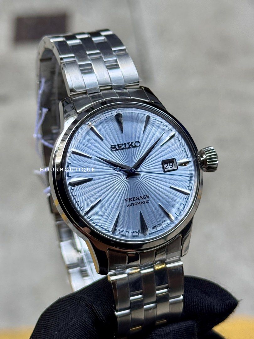 Brand New Seiko Presage Blue Cocktail Time Automatic Watch SRPE19J1